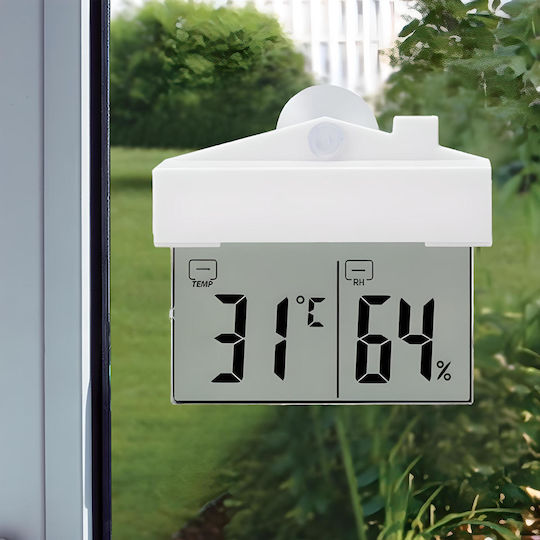 E750 Drahtlos Wetterstation Digital Tischplatte Weiß
