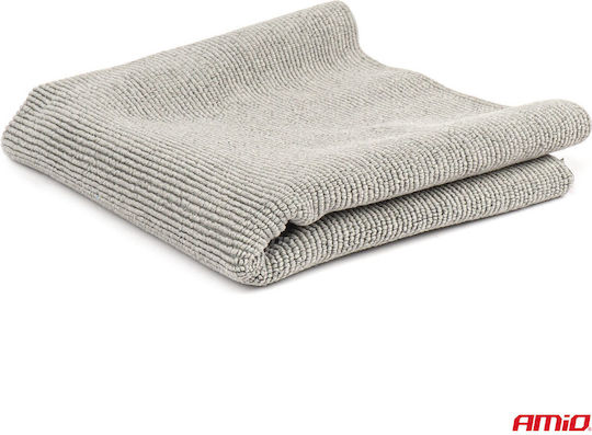 AMiO Car Microfiber Cloths for Polishing 340gsm Grey 40x30cm 2 Pieces