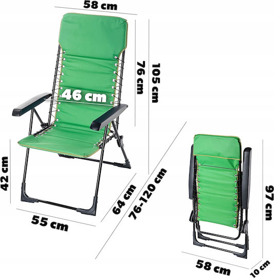 Kadax Klappbarer Gartenstuhl Liegestuhl Terrasse Balkon
