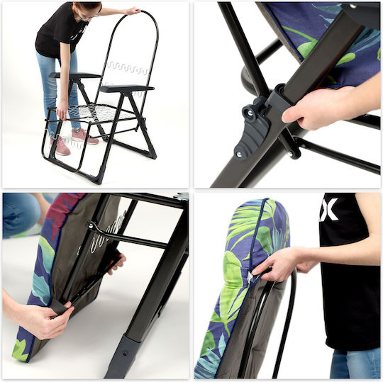 Kadax Folding Beach Garden Lounge Chair Footrest