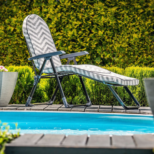 Kadax Verstellbarer Strand-Garten-Liegestuhl 150kg
