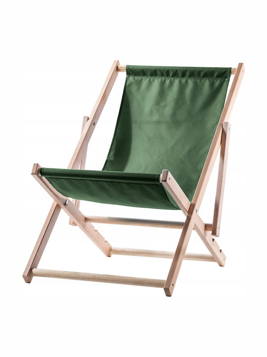 Kadax Holz Garten Strand Klappdeckstuhl Grün 2 Stühle Polnischer Hersteller