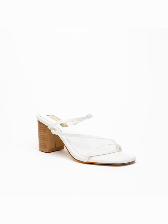 Miss Belgini Women's Sandals White