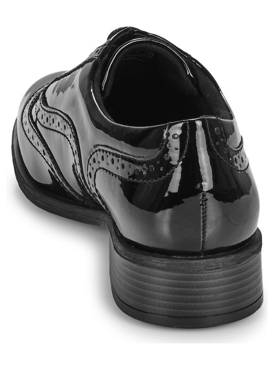 Havisham Oak Women's Patent Leather Oxford Shoes Black