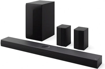 LG Soundbar 500W 5.1 με Ασύρματο Subwoofer Μαύρο