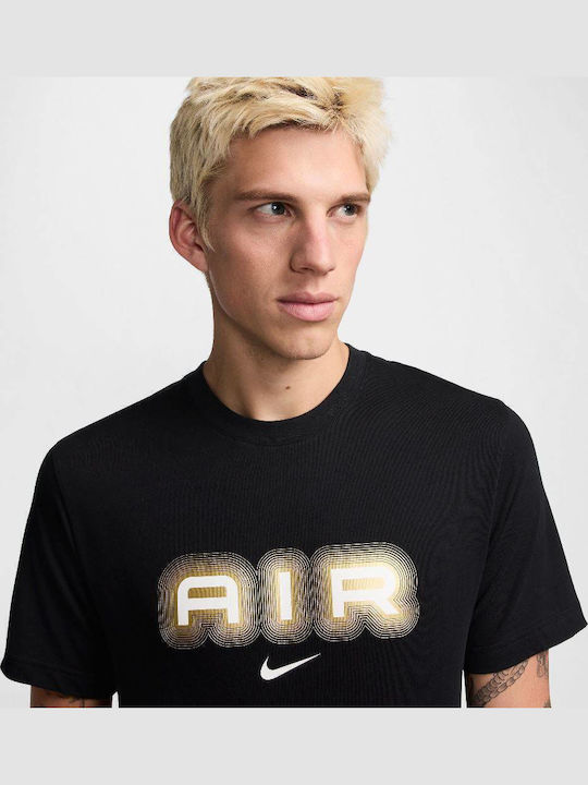 Air Sportliches T-Shirt Black / Gold