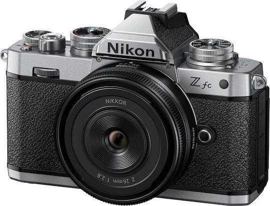 Nikon Full Frame Φωτογραφικός Φακός Nikkor Z 26mm f/2.8 Pancake για Nikon Z Mount Μαύρος