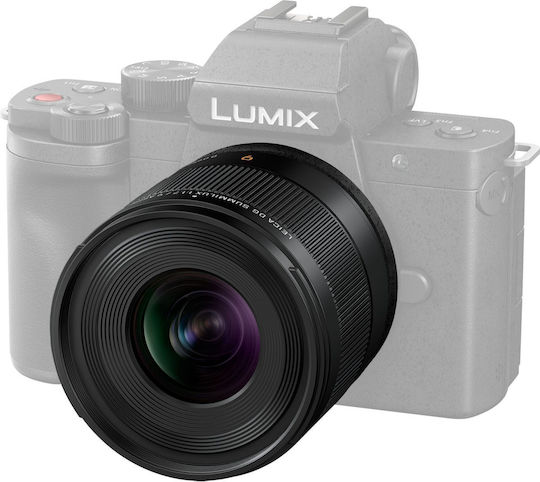 Panasonic Crop Camera Lens Lumix F1.7 Leica Summilux Wide Angle for Micro Four Thirds (MFT) Mount Black