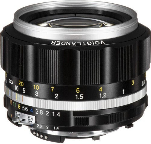 Voigtlander Full Frame Camera Lens Nokton SLII-S F/1.4 Fixed for Nikon F Mount Silver