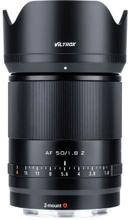 Viltrox Voller Rahmen Kameraobjektiv AF 50mm f/1.8 Festbrennweite für Nikon Z Mount Black