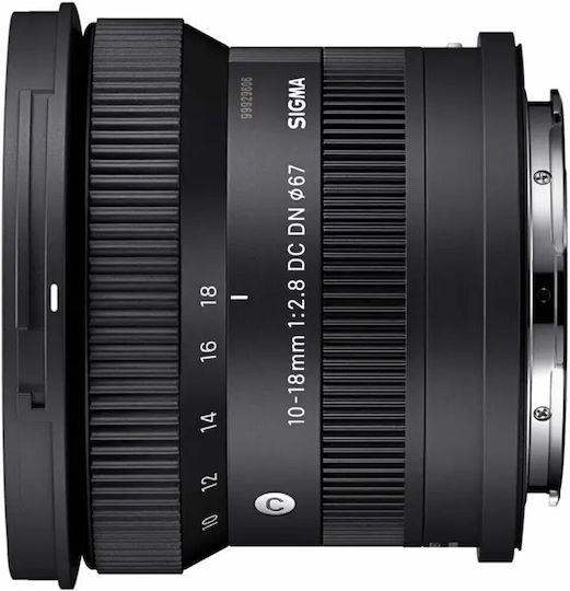 Sigma Crop Kameraobjektiv 10-18mm f/2.8 DC DN Contemporary Ultra-Weitwinkel-Zoom für Fujifilm X Mount Black