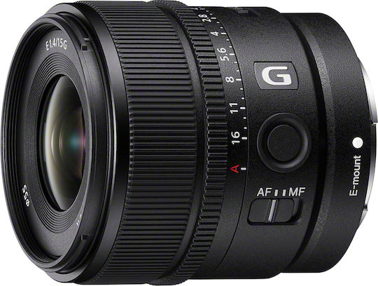 Sony Crop Φωτογραφικός Φακός 15mm f/1.4 G Wide Angle για Sony E Mount Μαύρος