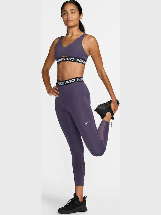 Pro Training Damen Leggings Formendefinition Hohe Taille Dark Raisin