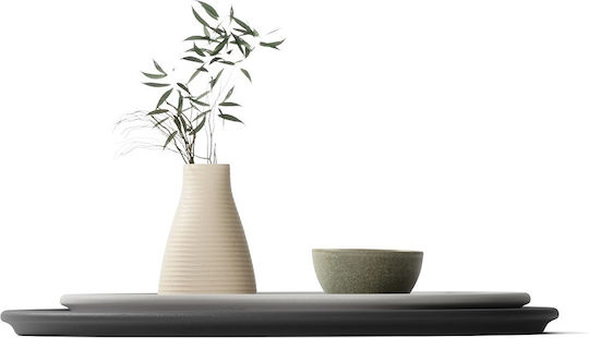 Umbra Hub Kunststoff Oval Serviertablett in Gray Farbe 1018015-1202 2Stück