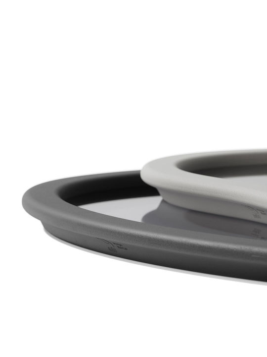 Umbra Hub Plastic Oval Serving Tray in Gray Color 1018015-1202 2pcs
