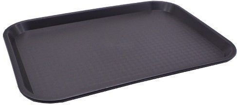Colorato Plastic Rectangular Serving Tray in Black Color 37x28cm CLPT-37B 1pcs
