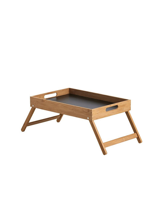 Day & Night Bambus Dreptunghiular Tavă de Pat din Bamboo cu Mânere în Culoare Maro 32x48x6cm SCH88354K6 1buc