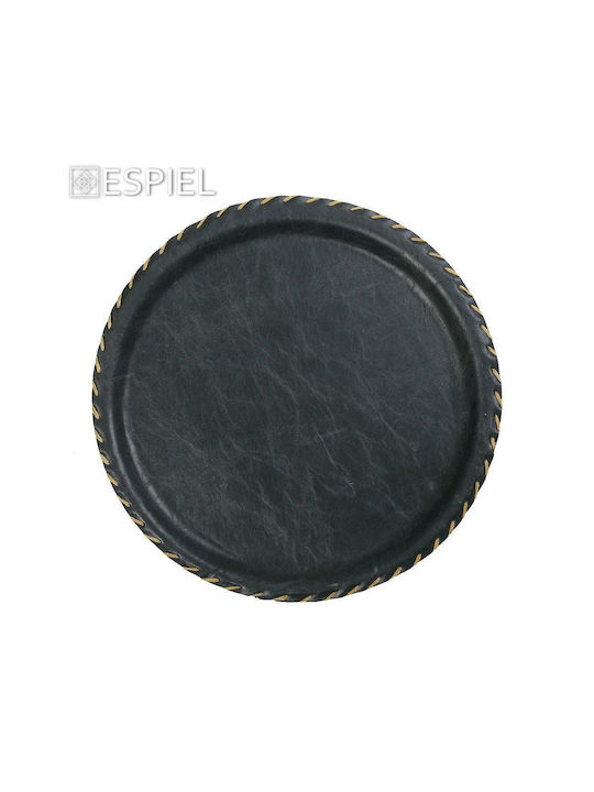 Espiel Round Serving Tray in Green Color 33x33cm LTG33K8-1 2pcs