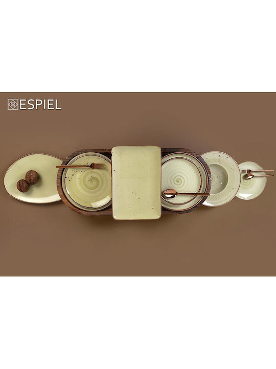 Espiel Step Plate Shallow Orange with Diameter 30cm 6pcs