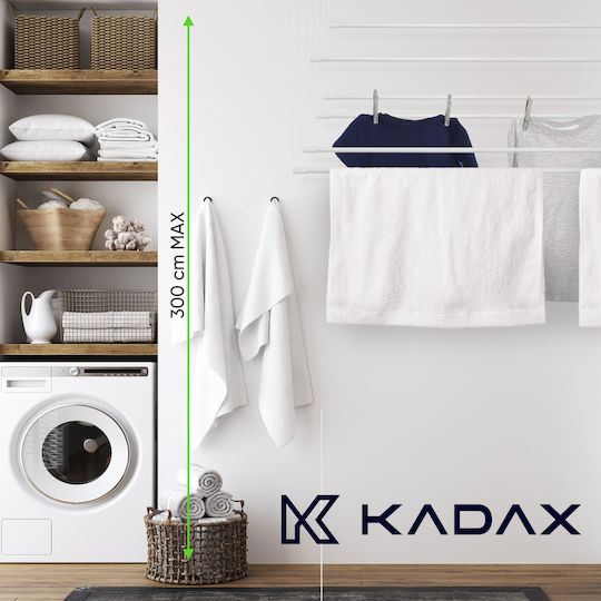 Kadax Uscătoare Rufe De Perete Cu Lungimea Suportului De Uscare A Hainelor 3m