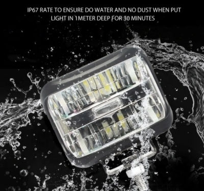 Squareς Headlights Car LED Mitsubishi Pick-up 10 - 30V 20W 9.4cm with White Lighting 1pcs