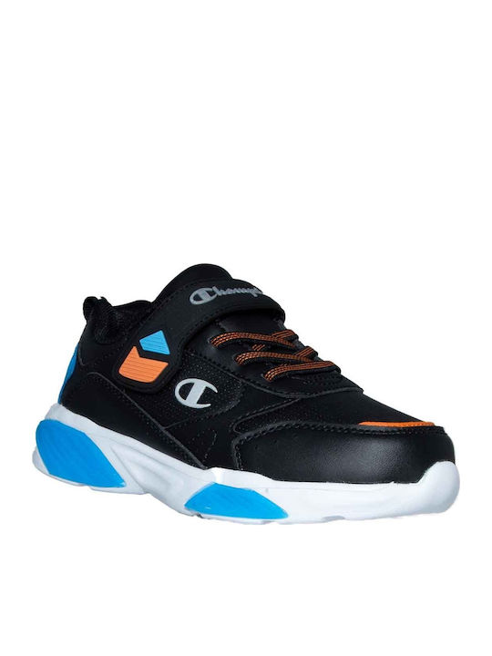 Wave Pu Kids Sneakers with Scratch & Lights Black