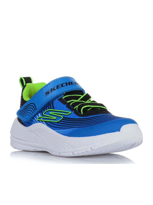 Microspec Advance Αδιάβροχα Αθλητικά Παιδικά Παπούτσια Running με Σκρατς Μπλε