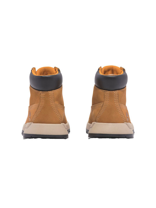 Timberland Kids Leather Boots Yellow