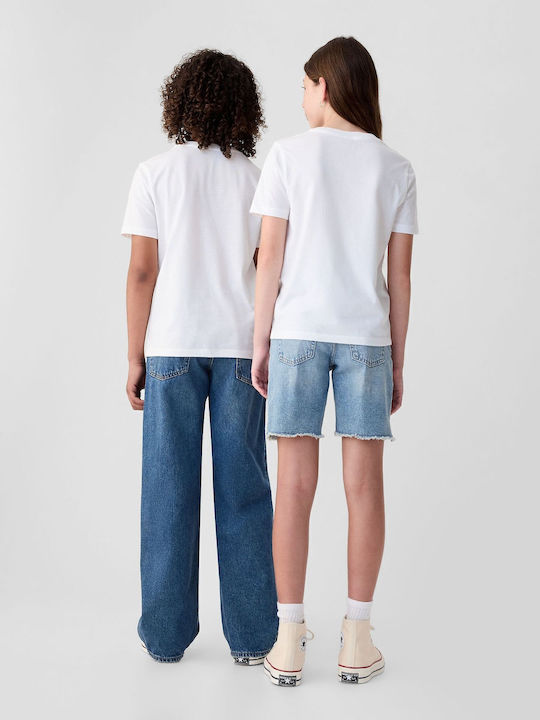 Kids' Shirt Short Sleeve Optic White Graphic