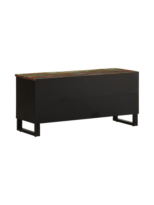 TV Stand Made of Solid Wood Multicoloured L100xD34xH46cm