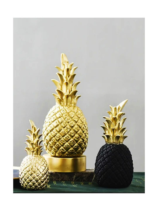 Set of Decorative Pineapples made of Polyresin 3pcs