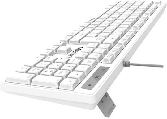 Meetion MT-K300 Nur Tastatur Englisch US Weiß