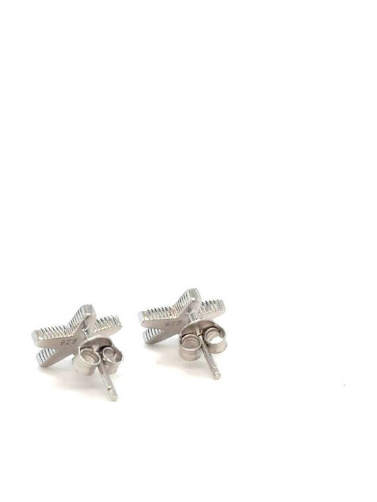 Drandakis Earrings made of Silver with Stones