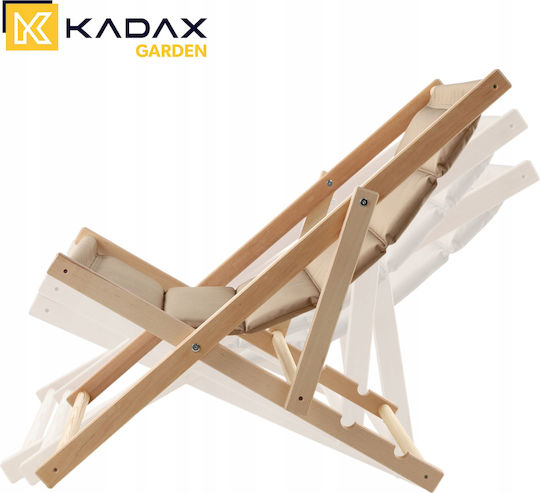 Kadax Ξαπλώστρα-Πολυθρόνα Παραλίας Καφέ