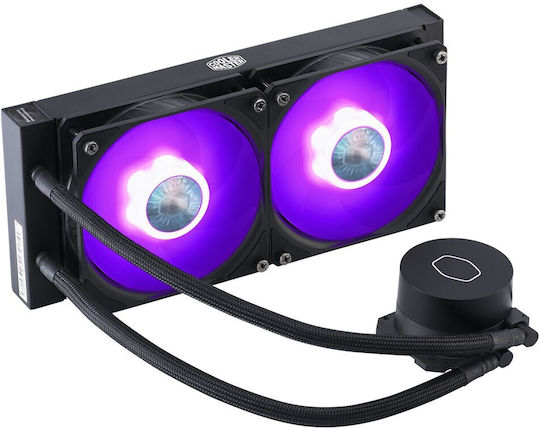 CoolerMaster Masterliquid ML240L V2 RGB (v2) Υδρόψυξη Επεξεργαστή Διπλού Ανεμιστήρα 120mm για Socket AM4/AM5/1700/1200/115x