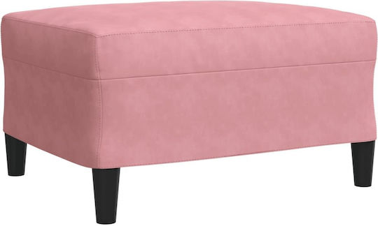 Living Room Furniture Set 3-Seater & 2-Seater & Armchair & Stool Pink