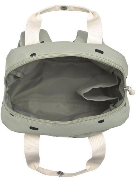 Casual Mini Square Backpack Happy Prints In Light Olive