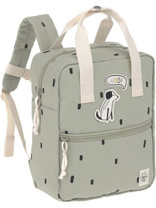 Casual Mini Square Backpack Happy Prints In Light Olive