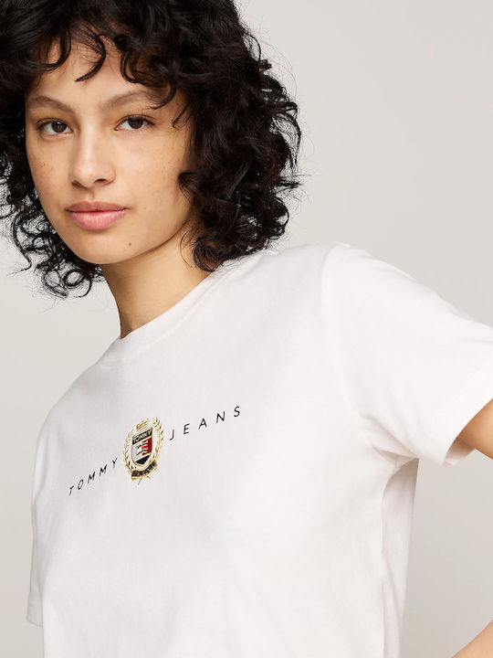 Tommy Hilfiger Linear Women's T-shirt Ancient White