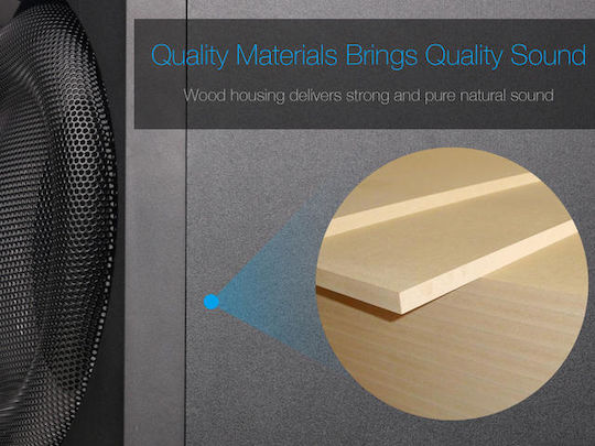 Fenda F770X 2.1 Wireless Speakers with RGB and Bluetooth 76W Black