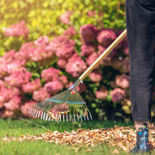 Kadax 165907 Furcă de grădină Greblă pentru gazon cu mâner