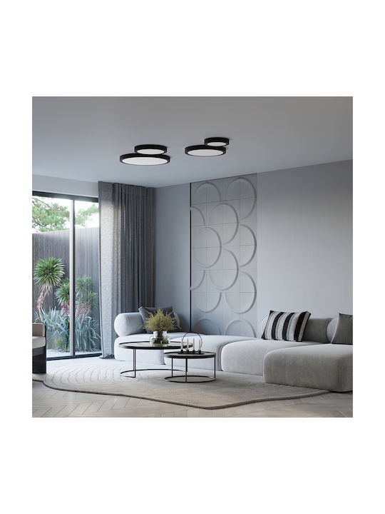 Sollux Deckenleuchte Schwarz mit Integrierter LED