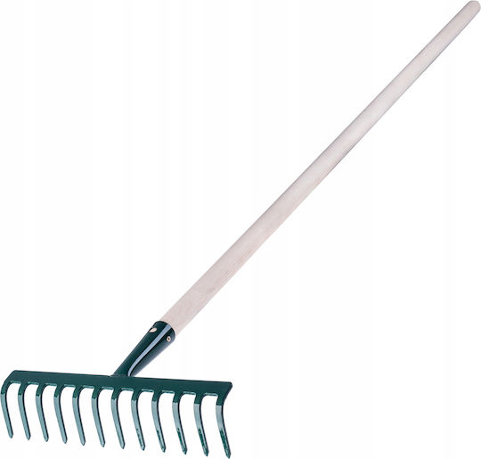 Kadax 131888 Furcă de grădină Greblă pentru gazon cu mâner