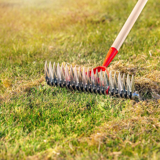 Kadax 132364 Gartenrechen Belüfter mit Stiel