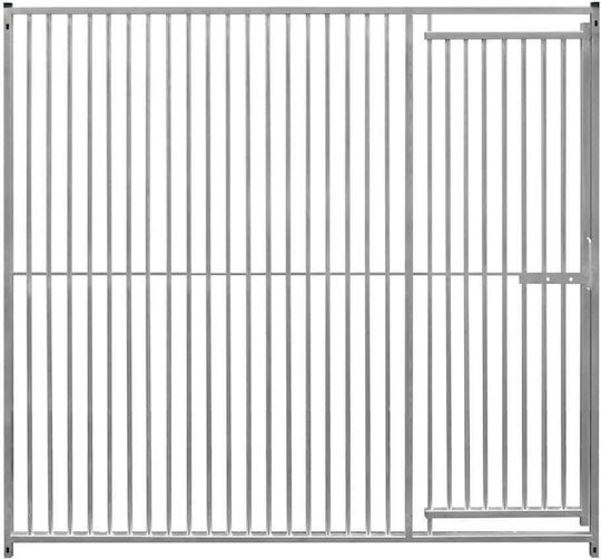 Ușa pentru Câini din Plastic de Culoare Argintiu 200 x 200 x 200cm