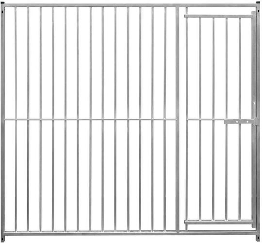 Врата за Кучета от Пластмаса в Сребрист Цвят 200 x 200 x 200см.