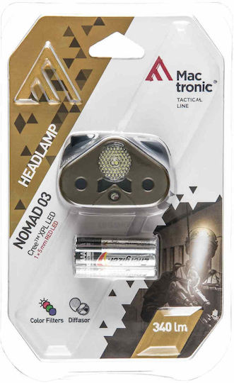 Greenie Headlamp LED IP64 with Maximum Brightness 340lm Red