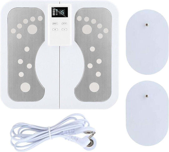 Stimulator electric pentru masajul călcâielor, ameliorarea durerii, alb