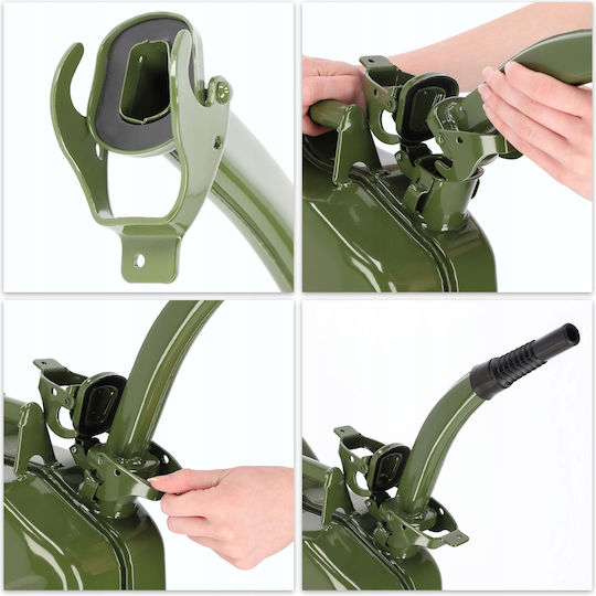 Kadax Metal Funnel Attached To Fuel Oil Canister