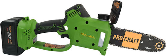 ProCraft PKA20 Αλυσοπρίονο Μπαταρίας Brushless 20V με Λάμα 24cm